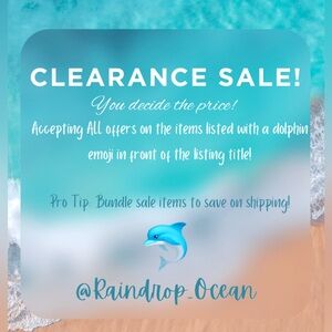 🐬 Clearance Sale❣︎ Need to ship ASAP!🐬